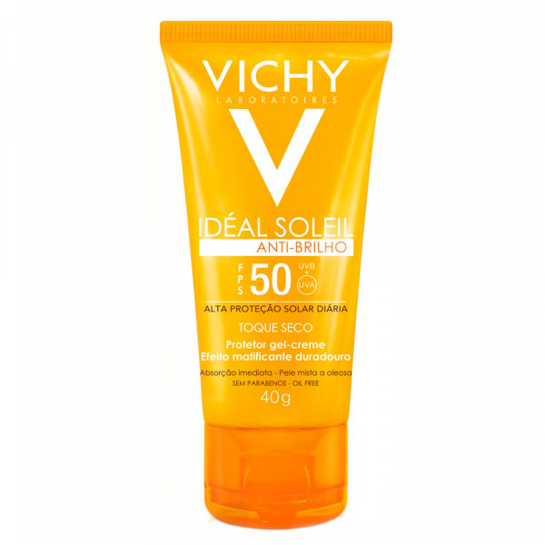 Protetor Solar Facial Vichy Idéal Soleil Toque Seco FPS 50