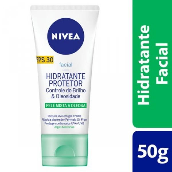 Hidratante Protetor Nivea Controle Do Brilho & Oleosidade Fps30 50g